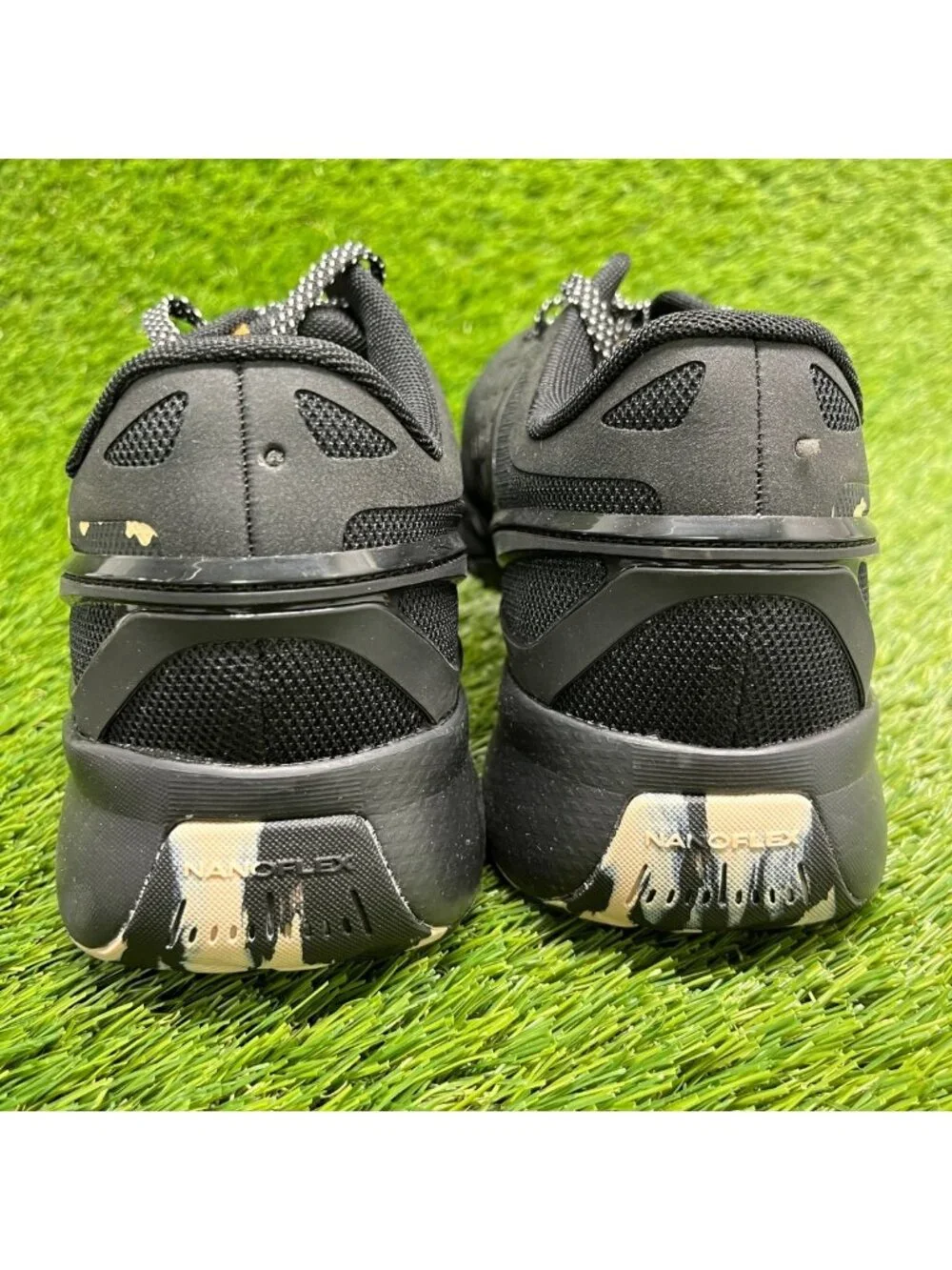Reebok Nanoflex TR Womens Size 10.5D Black Beige Composite Toe Safety Work Shoes